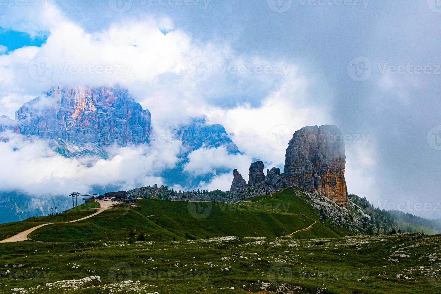 Clouds above the Dolomites photo