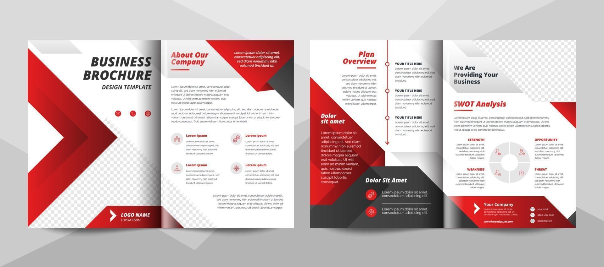 Creative corporate business brochure template vector