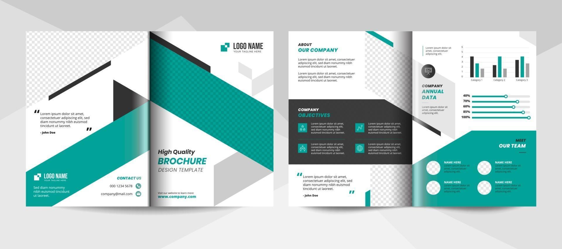 Creative corporate business brochure template vector