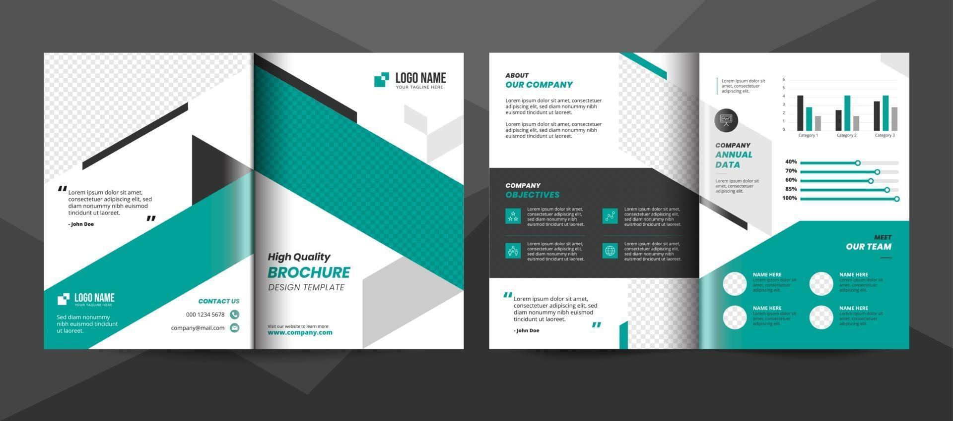 Creative corporate business brochure template vector