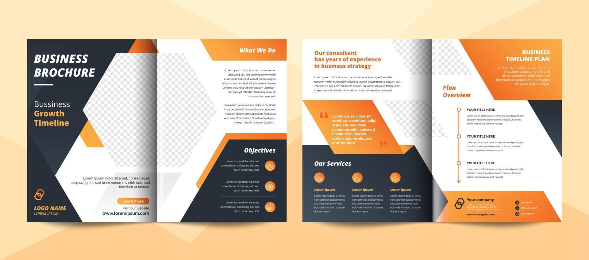 Creative corporate business brochure template vector