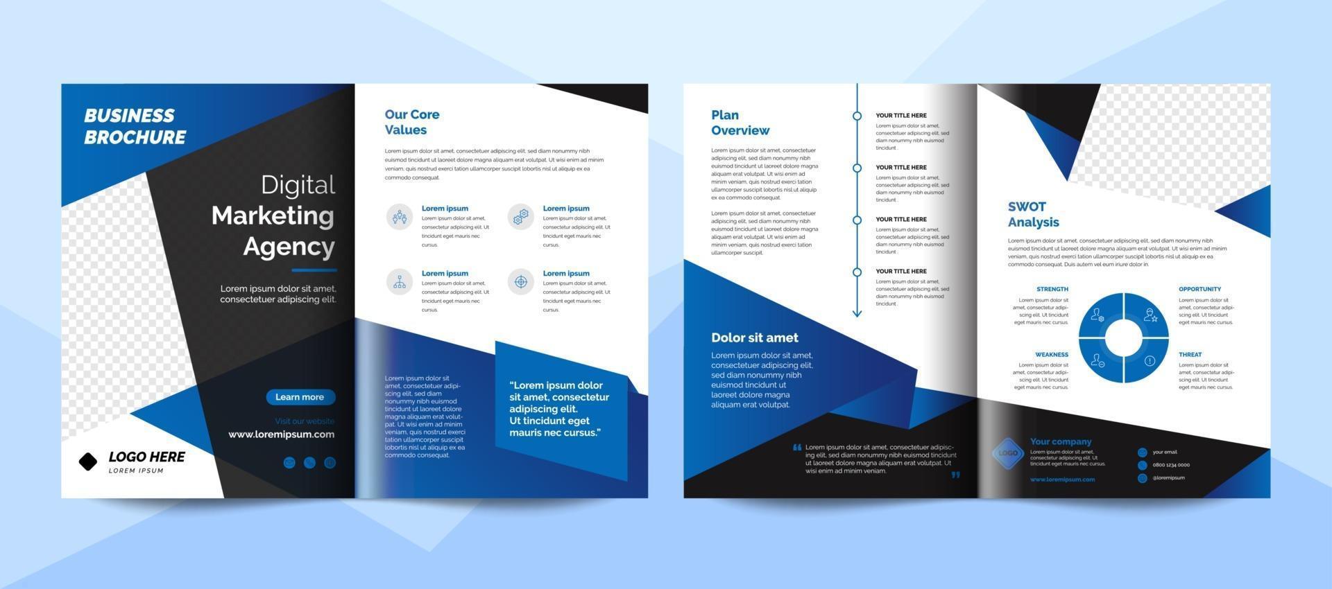 Creative corporate business brochure template vector