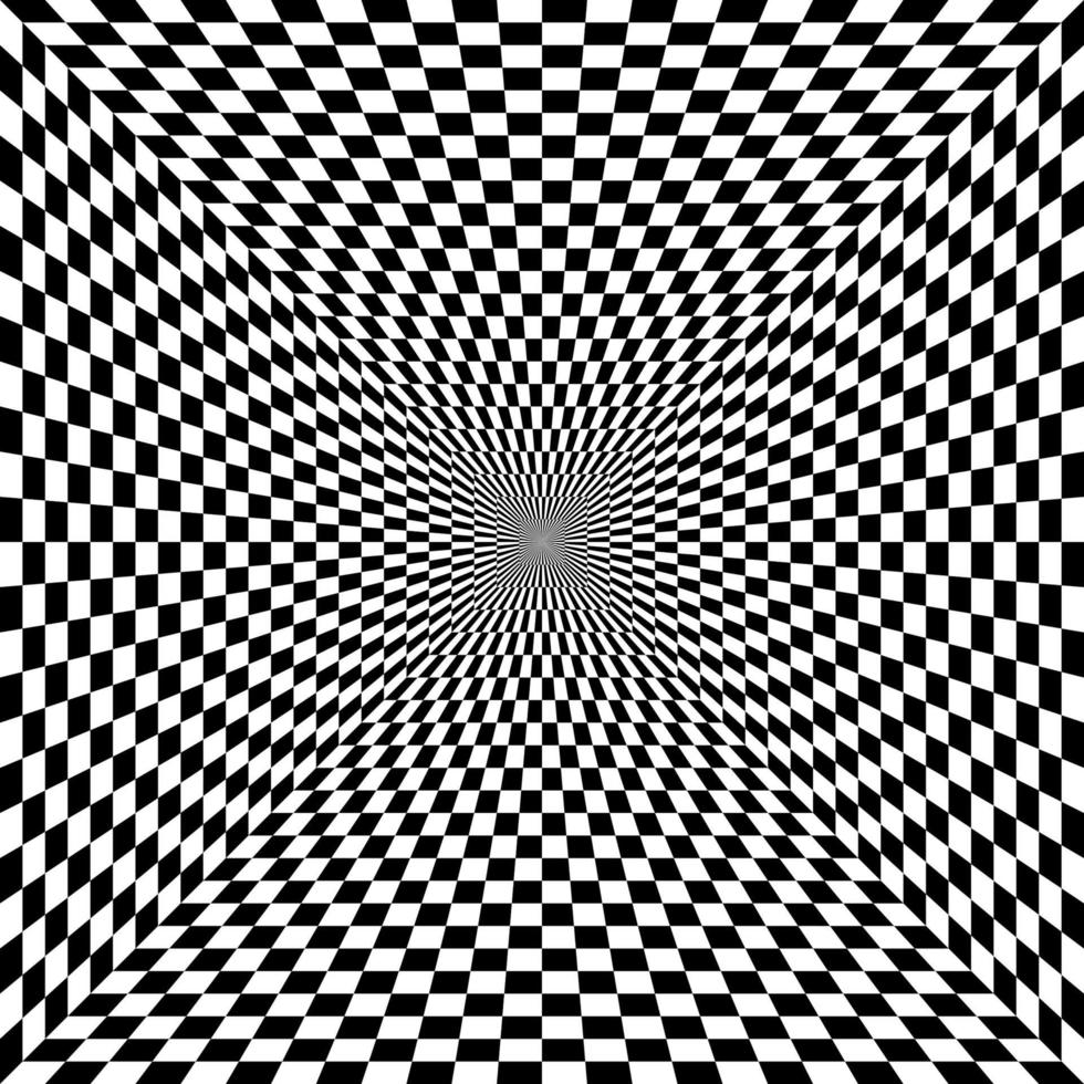 Black and White Hypnotic Background vector