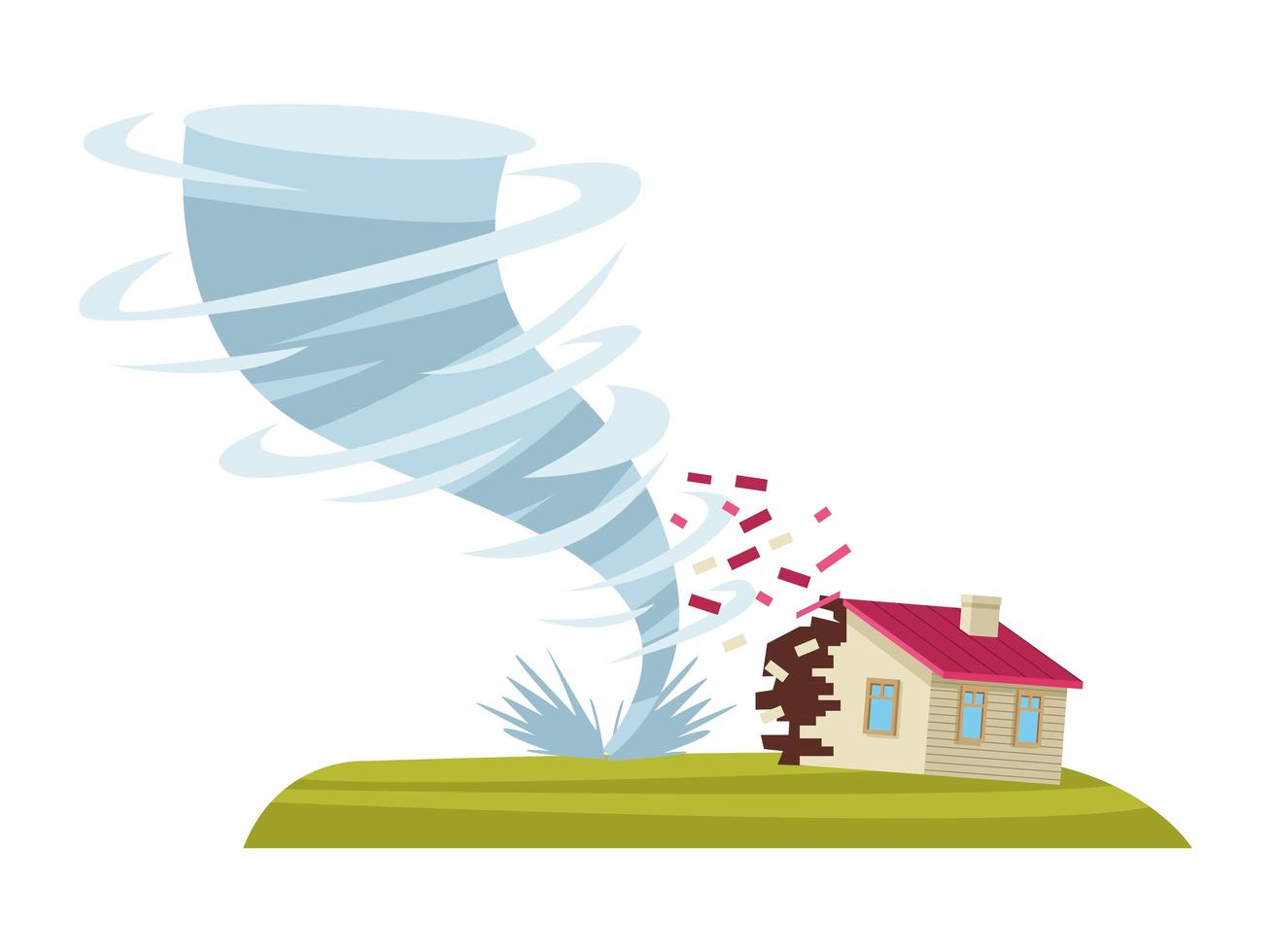 twister and house vector
