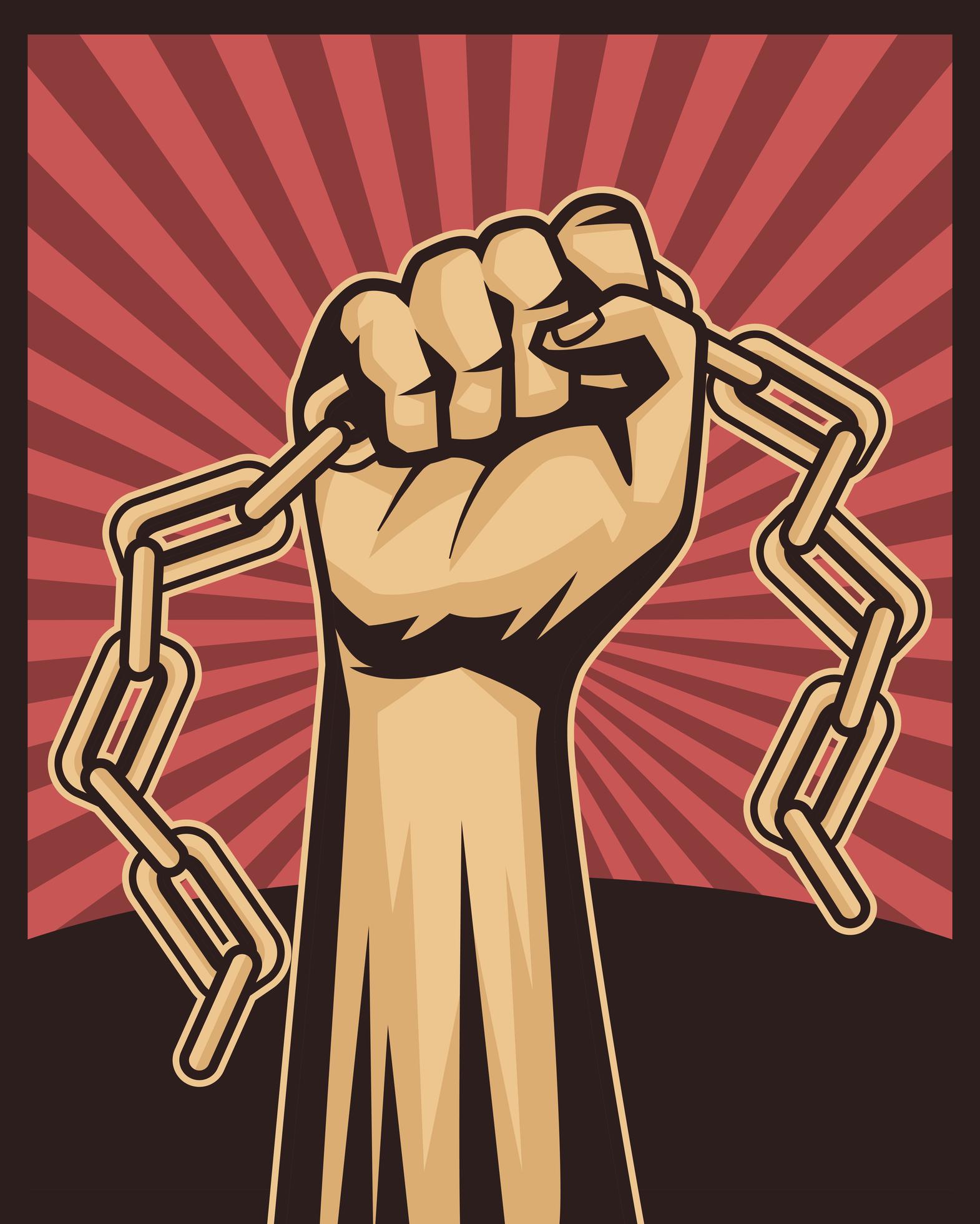 hand and chain 2507167 Vector Art at Vecteezy