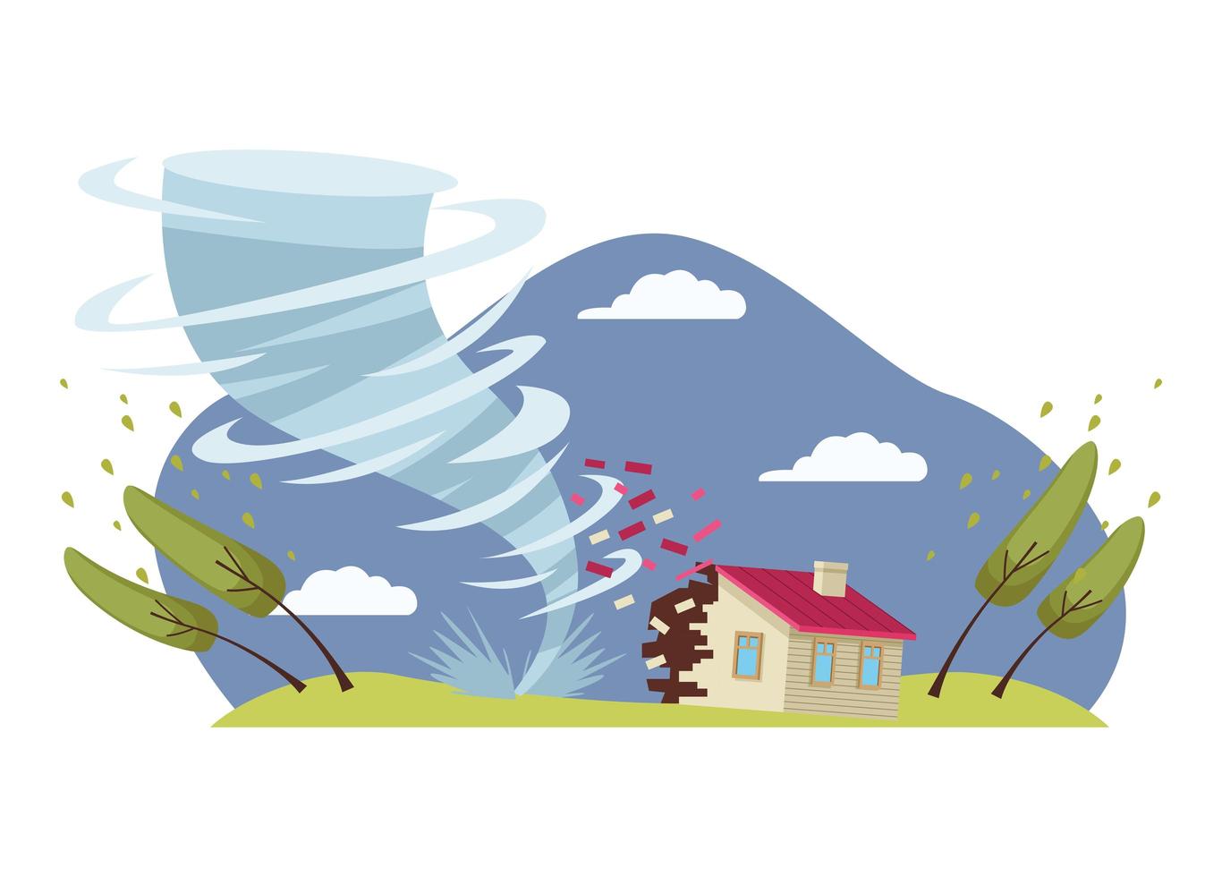 twister disaster natural vector