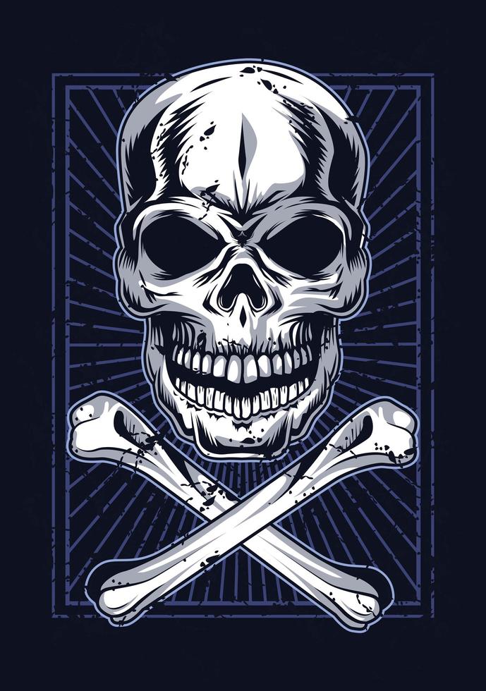 skull and bones vector