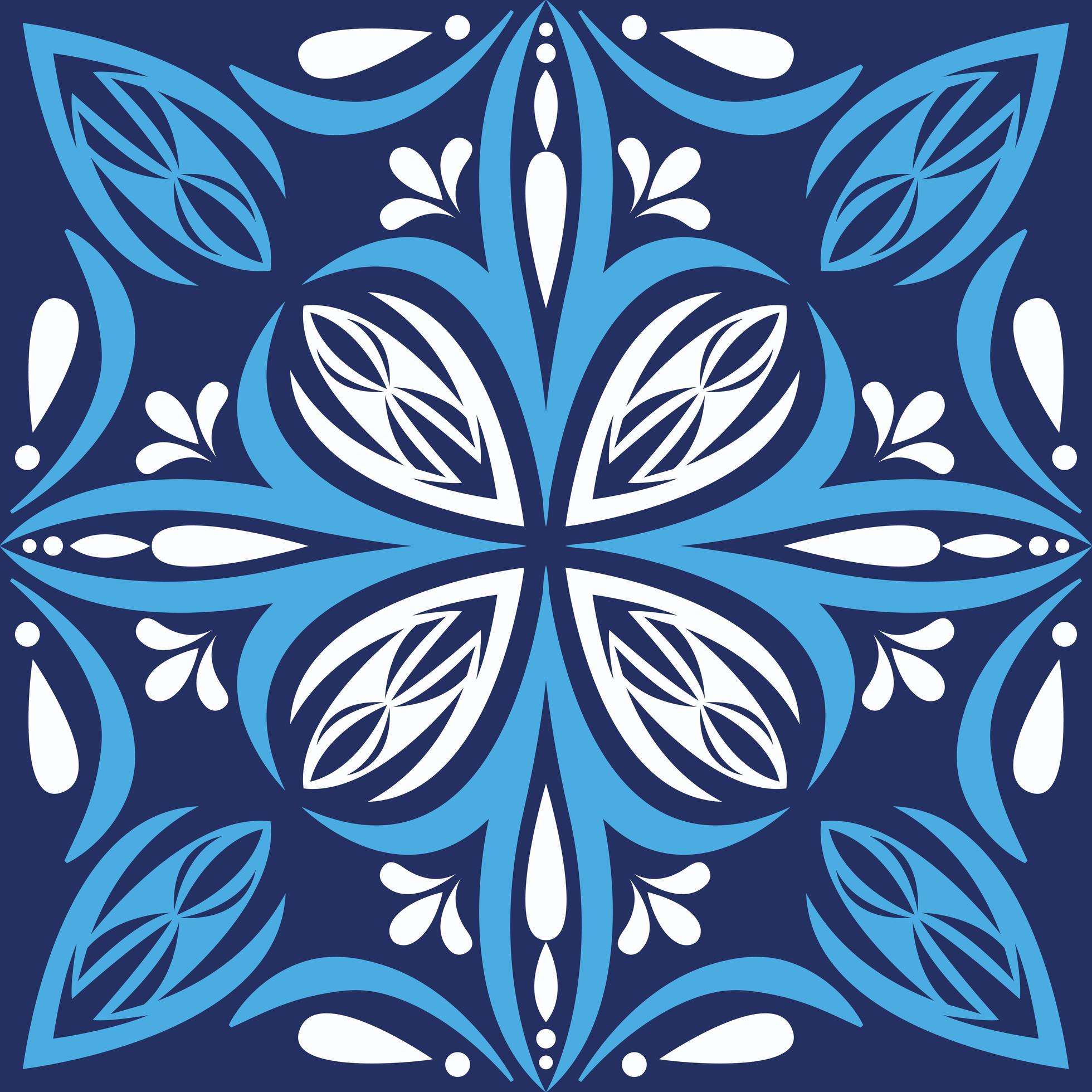 blue and white art italian ceramic background 2507613 Vector Art at