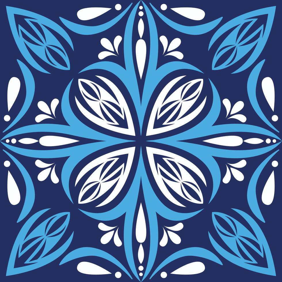blue and white art italian ceramic background 2507613 Vector Art at