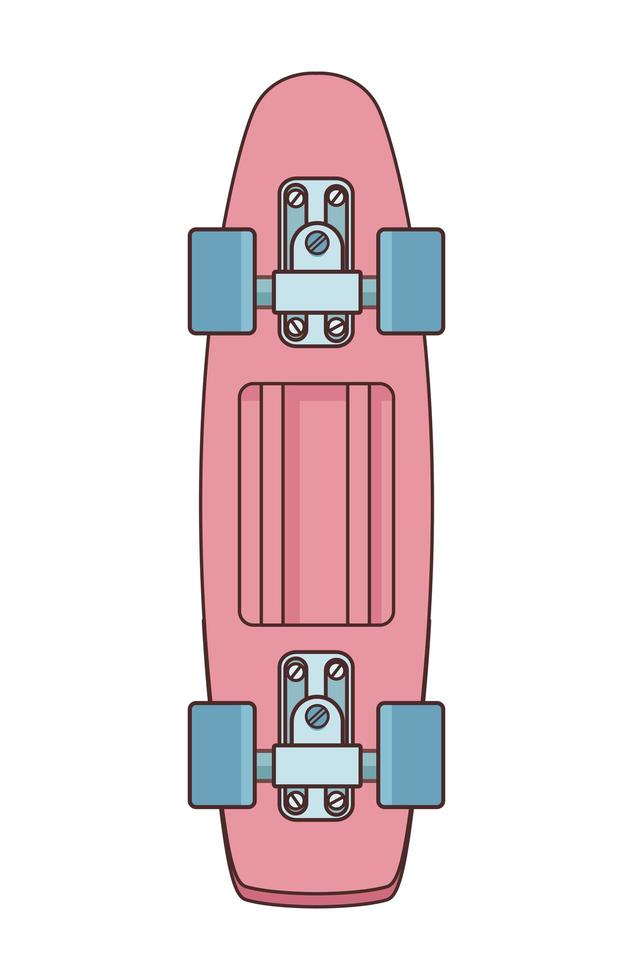 skate board sport element icon vector