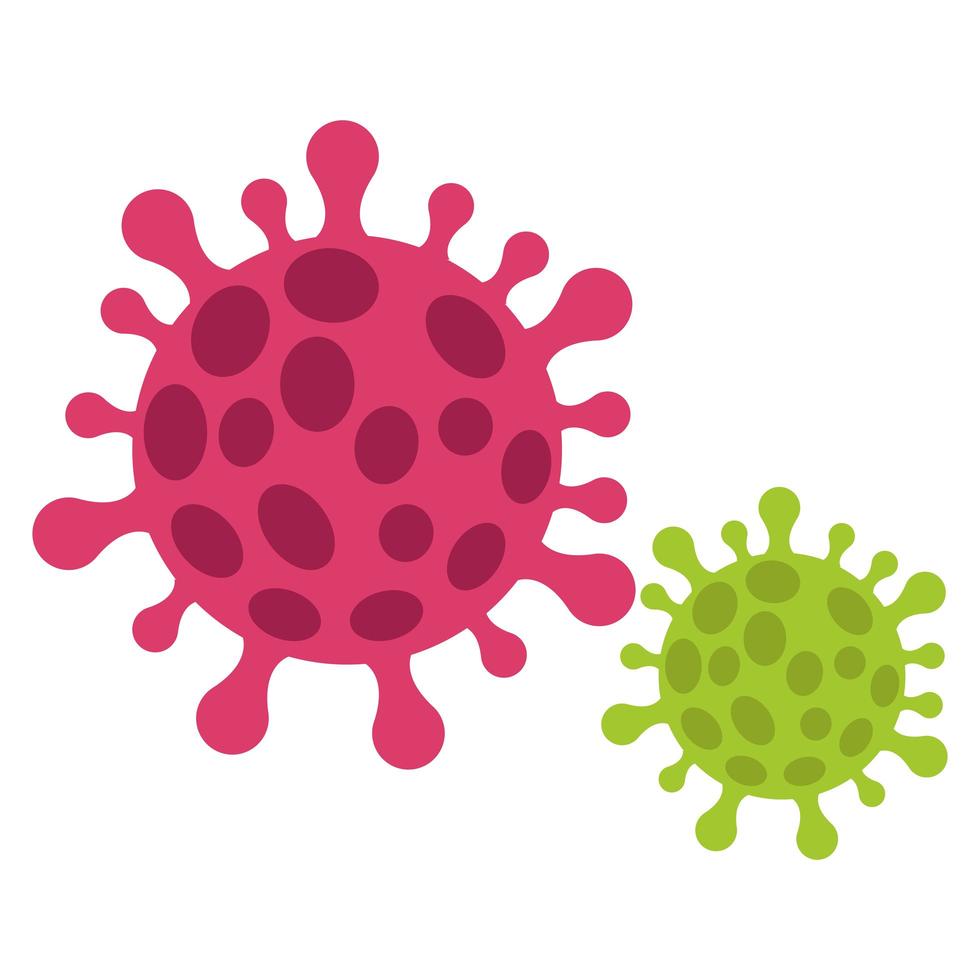 covid19 virus particles pandemic icon vector