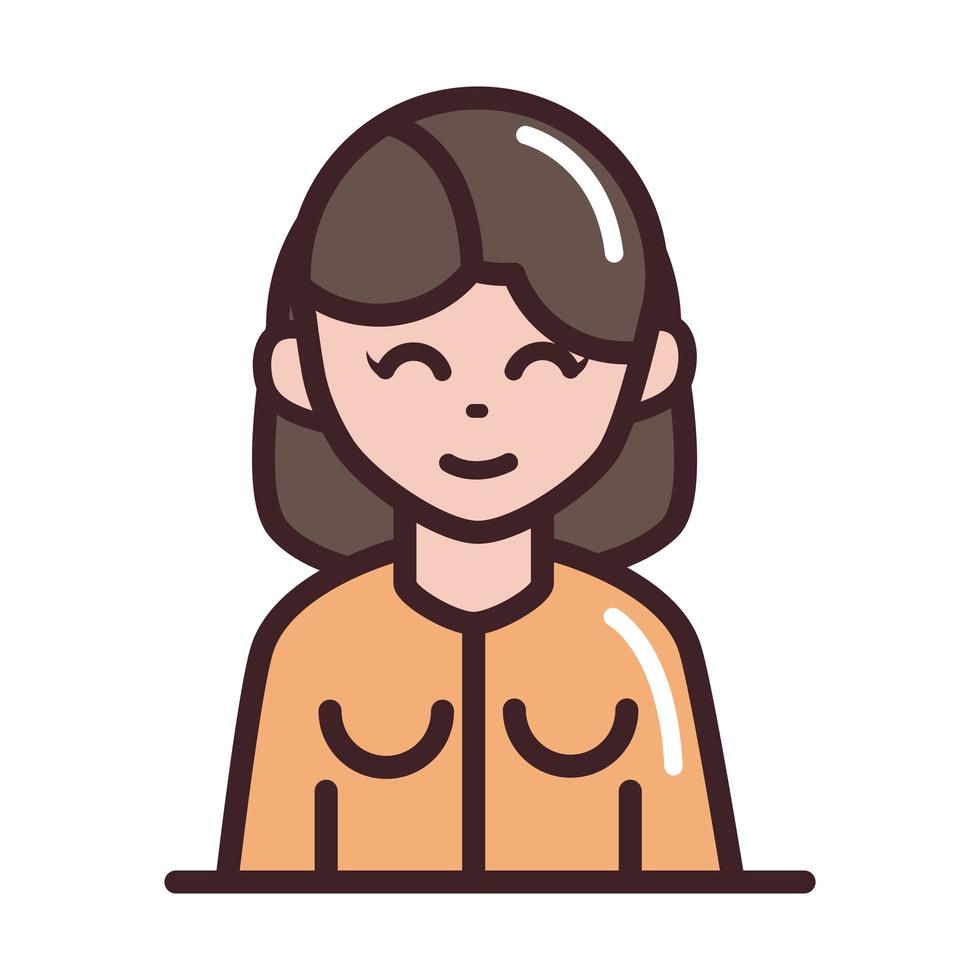 avatar mujer personaje femenino retrato línea de dibujos animados e icono de estilo de relleno 2508700 Vector en Vecteezy avatar mujer personaje femenino retrato línea de dibujos animados e icono de estilo de relleno 2508700 Vector en Vecteezy