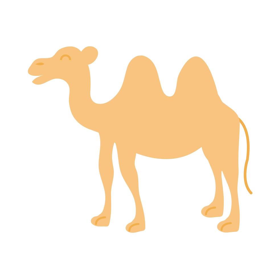 camel animal transport ramadan arabic islamic celebration tone color icon vector