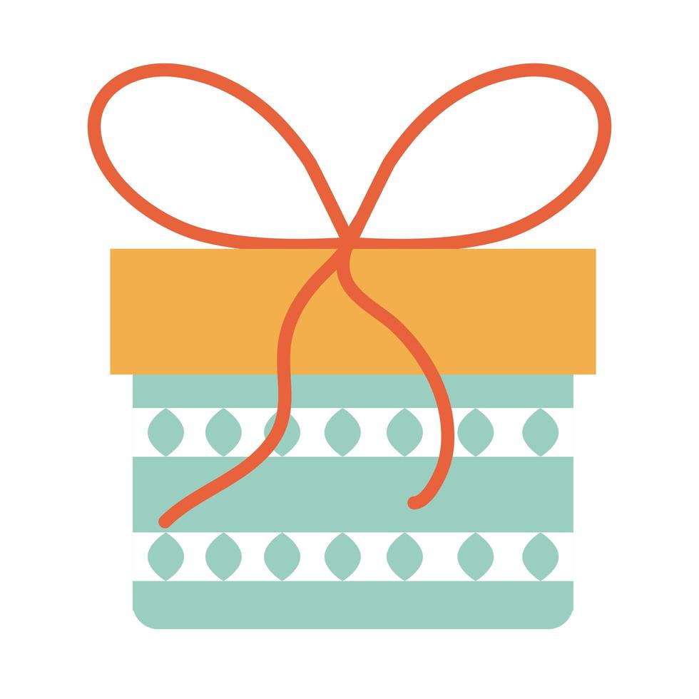 wrapped gift box ramadan arabic islamic celebration tone color icon vector