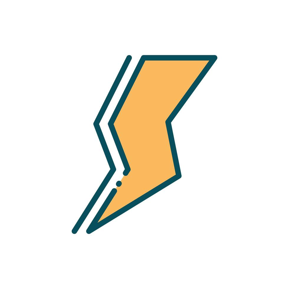 ray power energy social media line and fill vector
