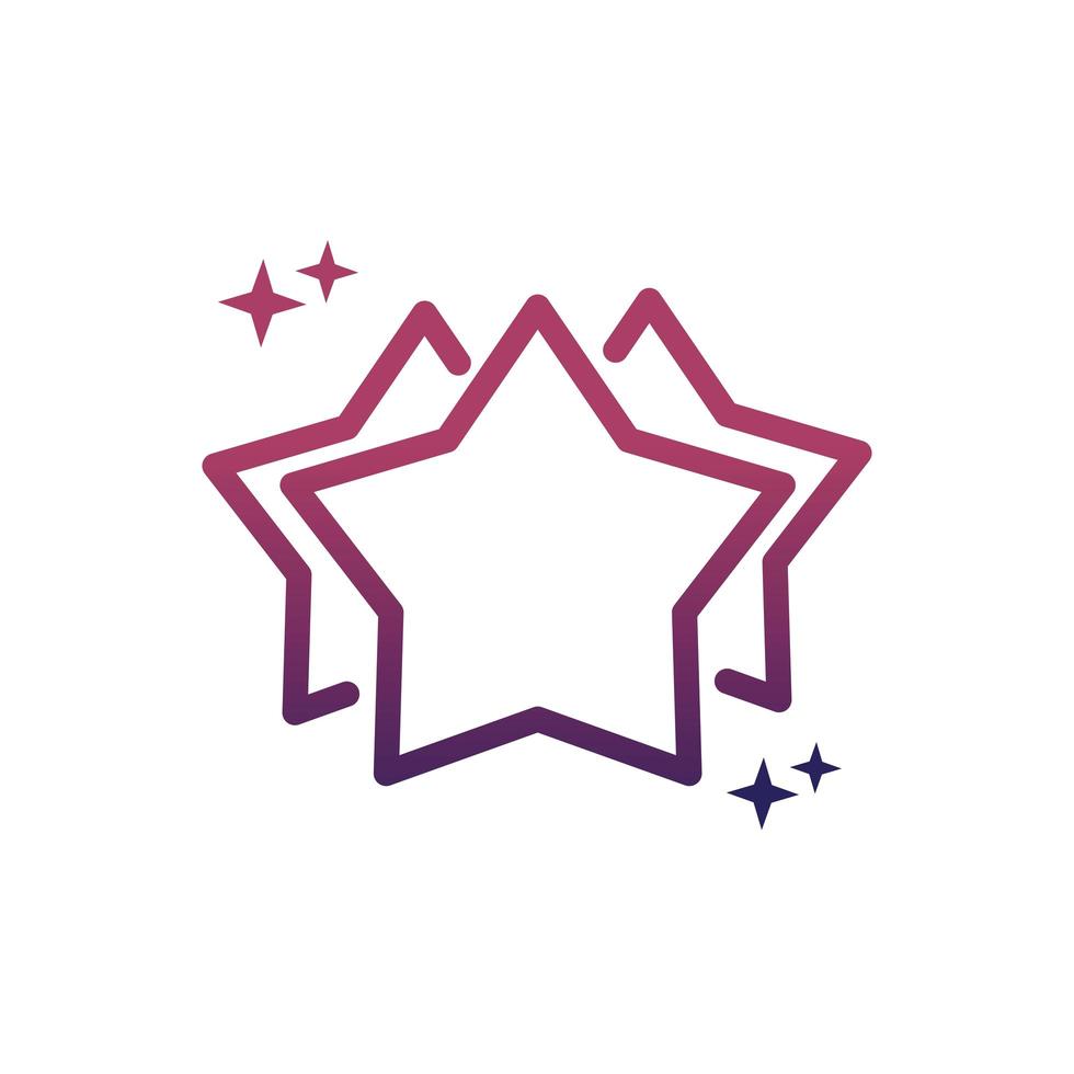 star favourite rating social media gradient style icon vector