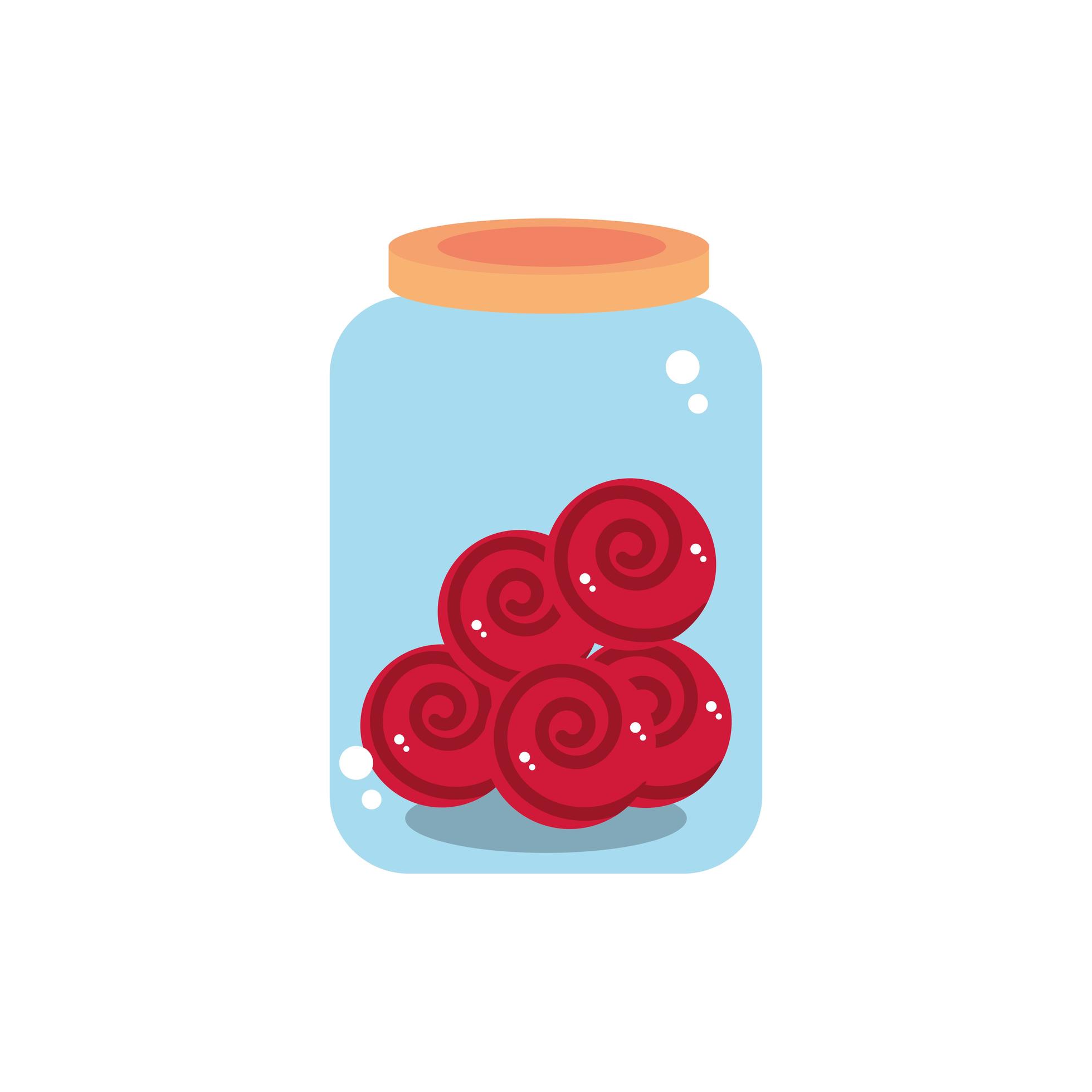 jar glass candies sweet confectionery snack food 2509243 Vector Art at