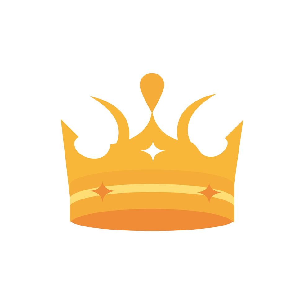 gold crown monarch jewel royalty vector