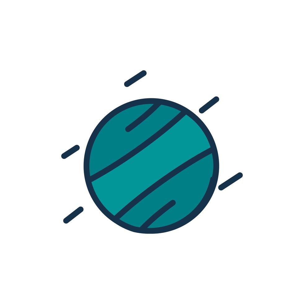 planet uranus solar system astronomy and space vector