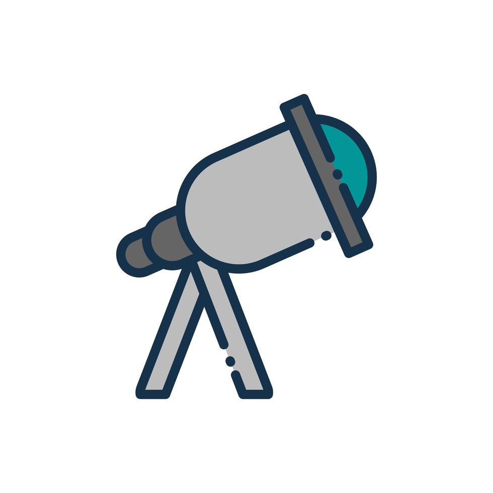 telescope observation science astronomy and space vector