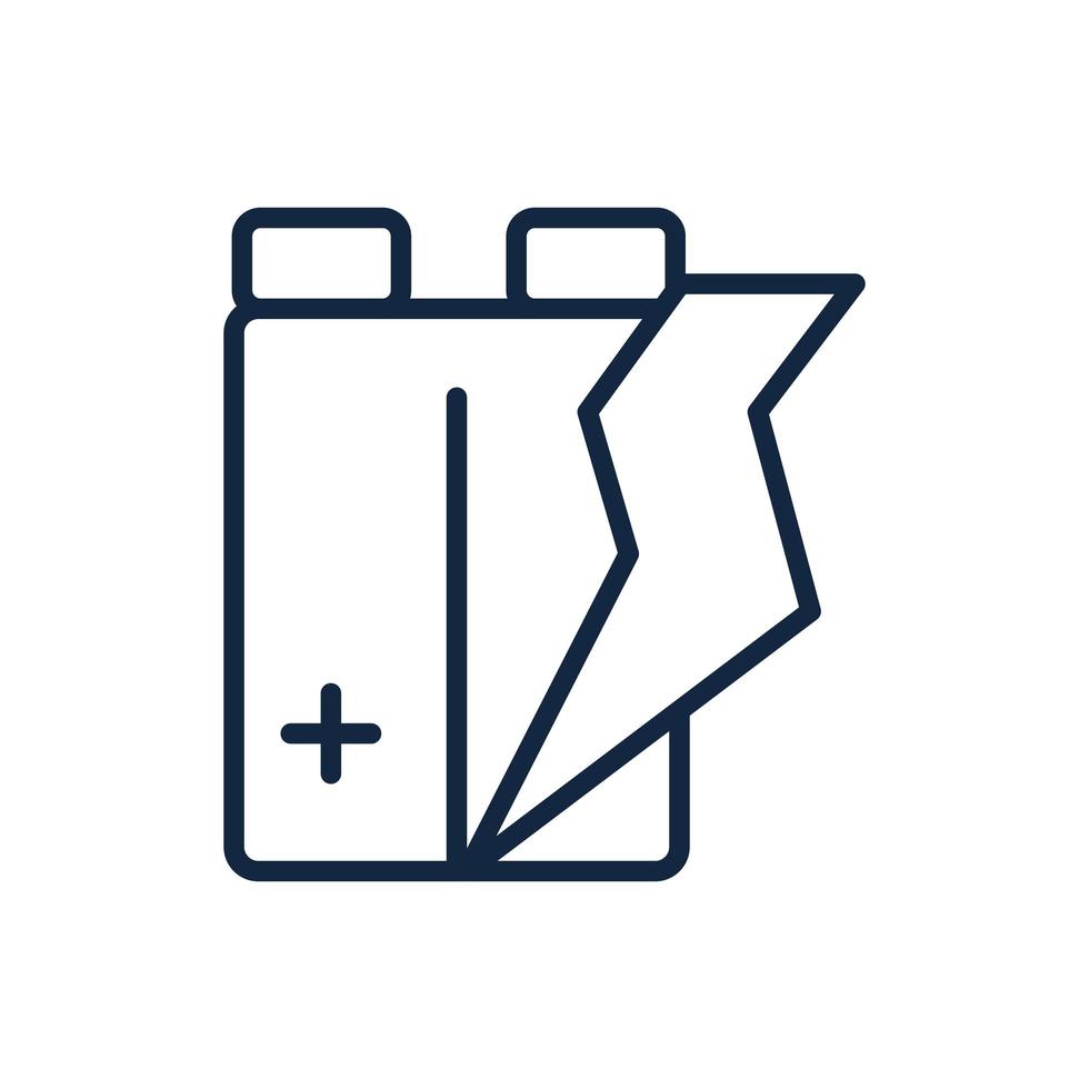 battery energy power ecology environment icon vector