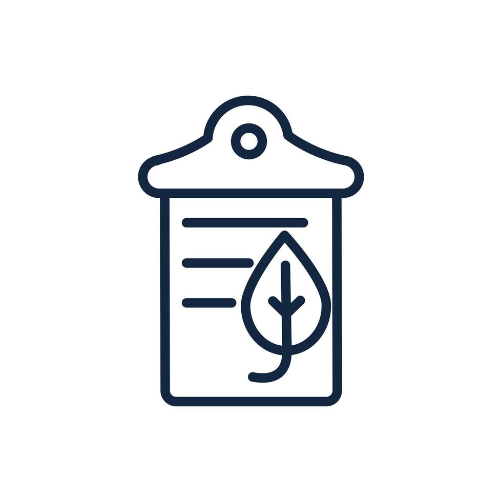 paper recycle ecology environment icon linear vector