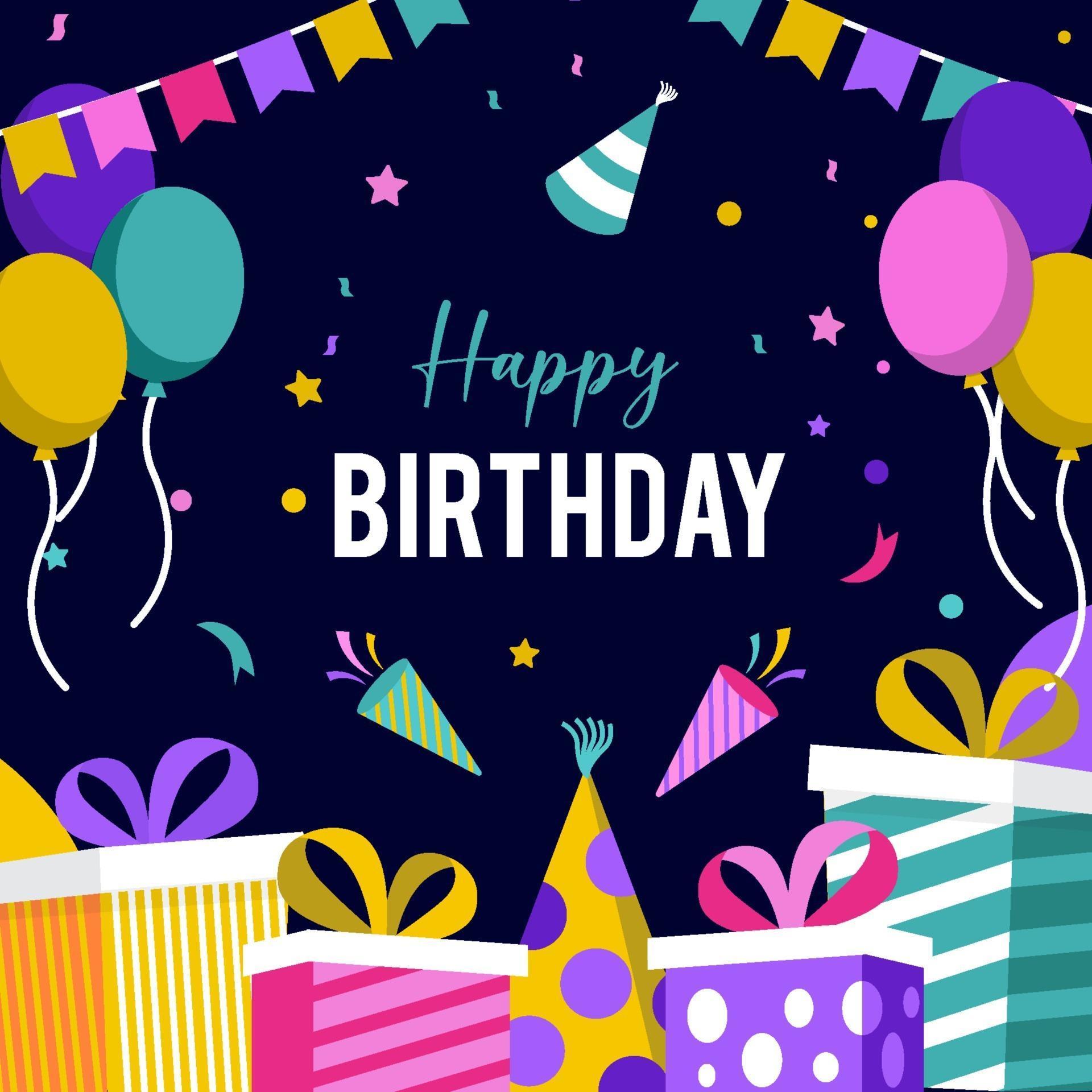 Happy Birthday Background 2509906 Vector Art at Vecteezy