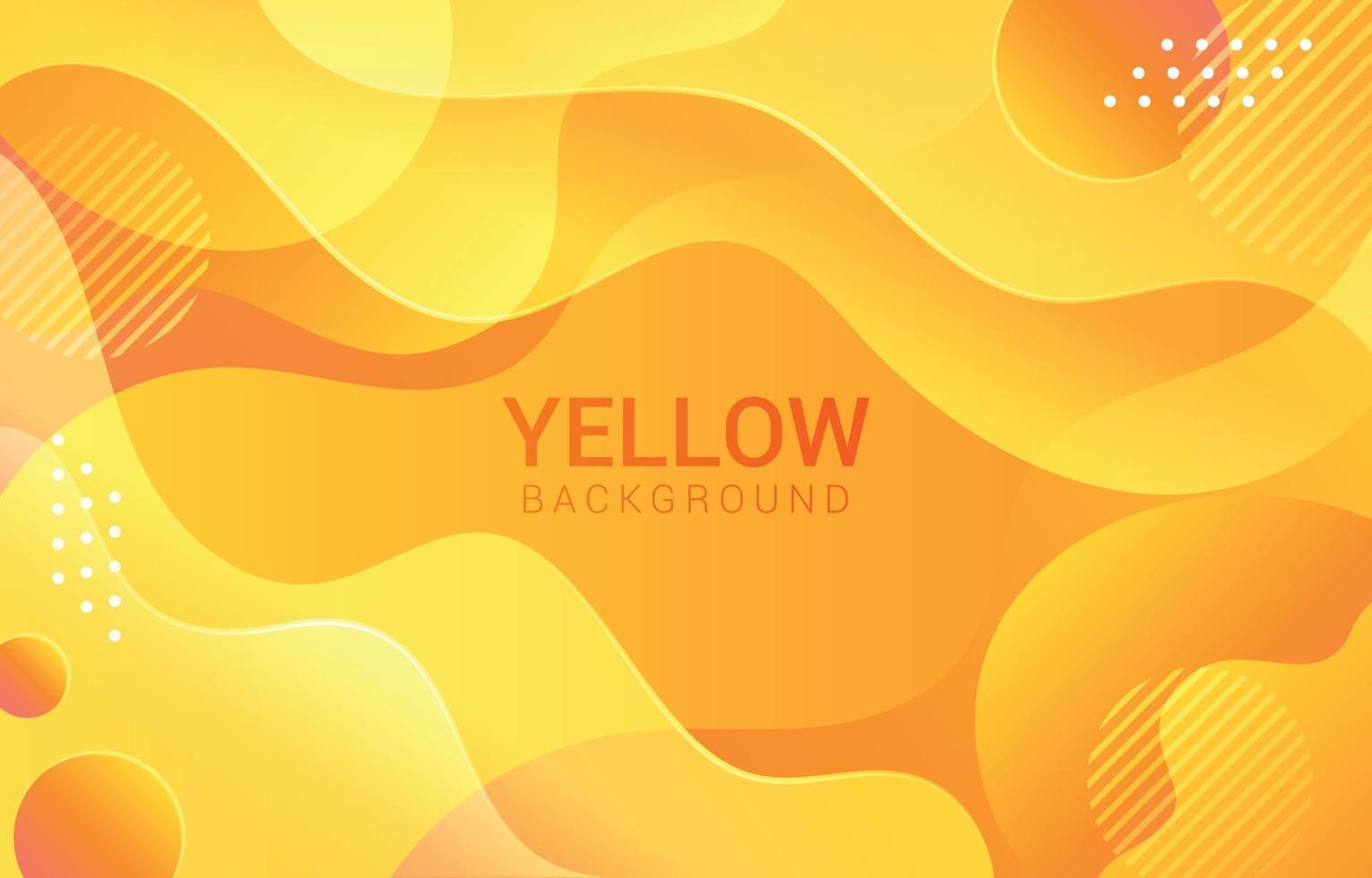 fondo amarillo abstracto de la onda vector