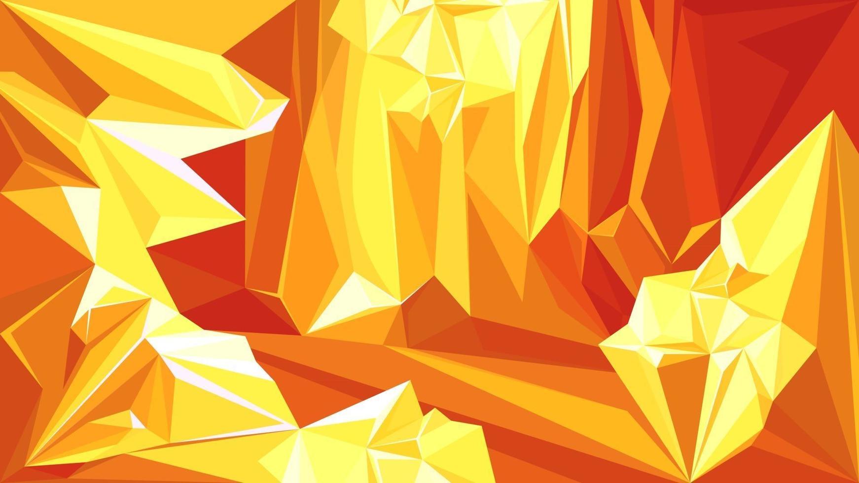cueva con diamantes naranjas vector