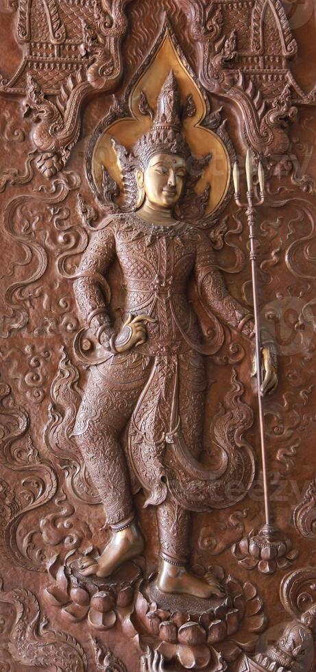 Figurines of Indra with vajra photo