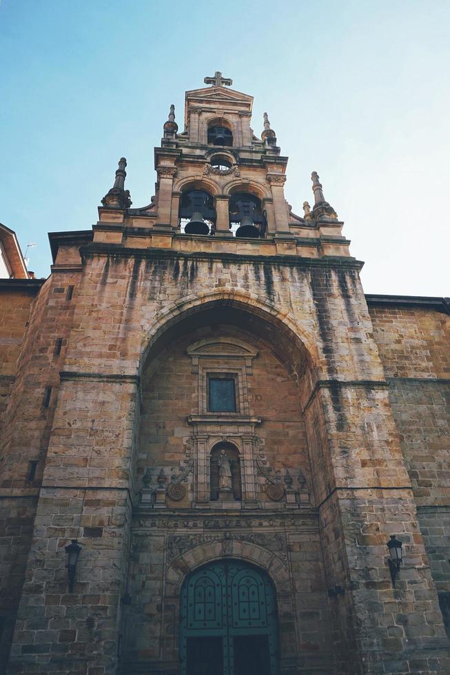 Iglesia de San Vicente de Abando church architecture in Bilbao city, Spain photo