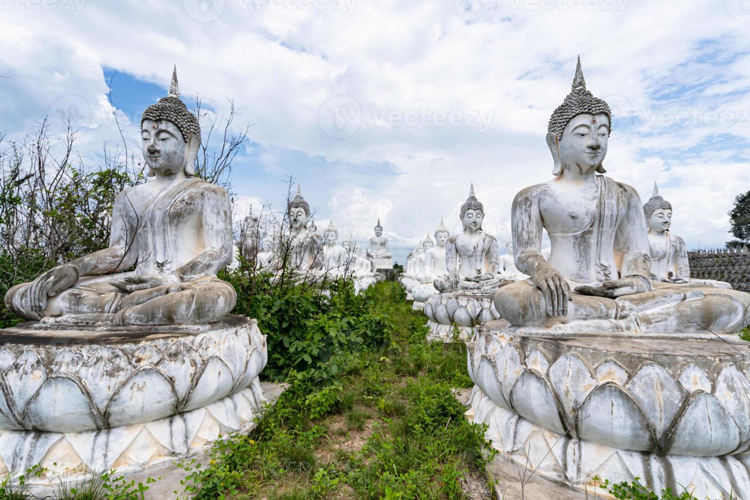 White Buddha in Thailand photo
