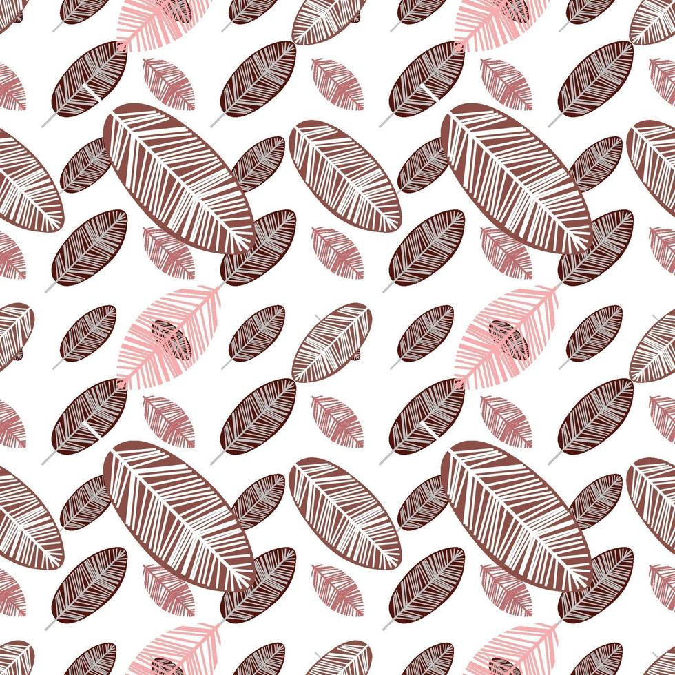 cute leaf pattern vector