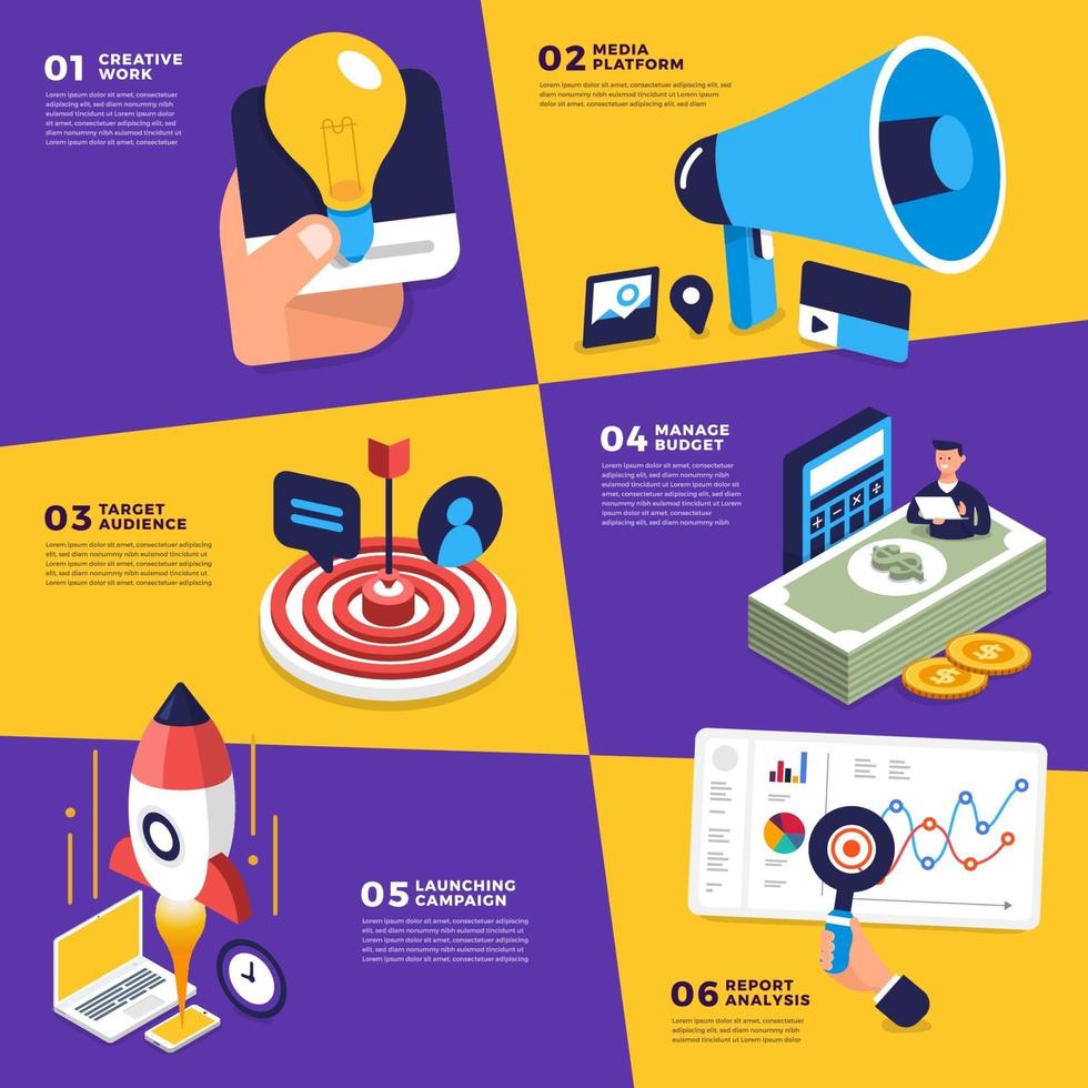 Advertising infographic Vector