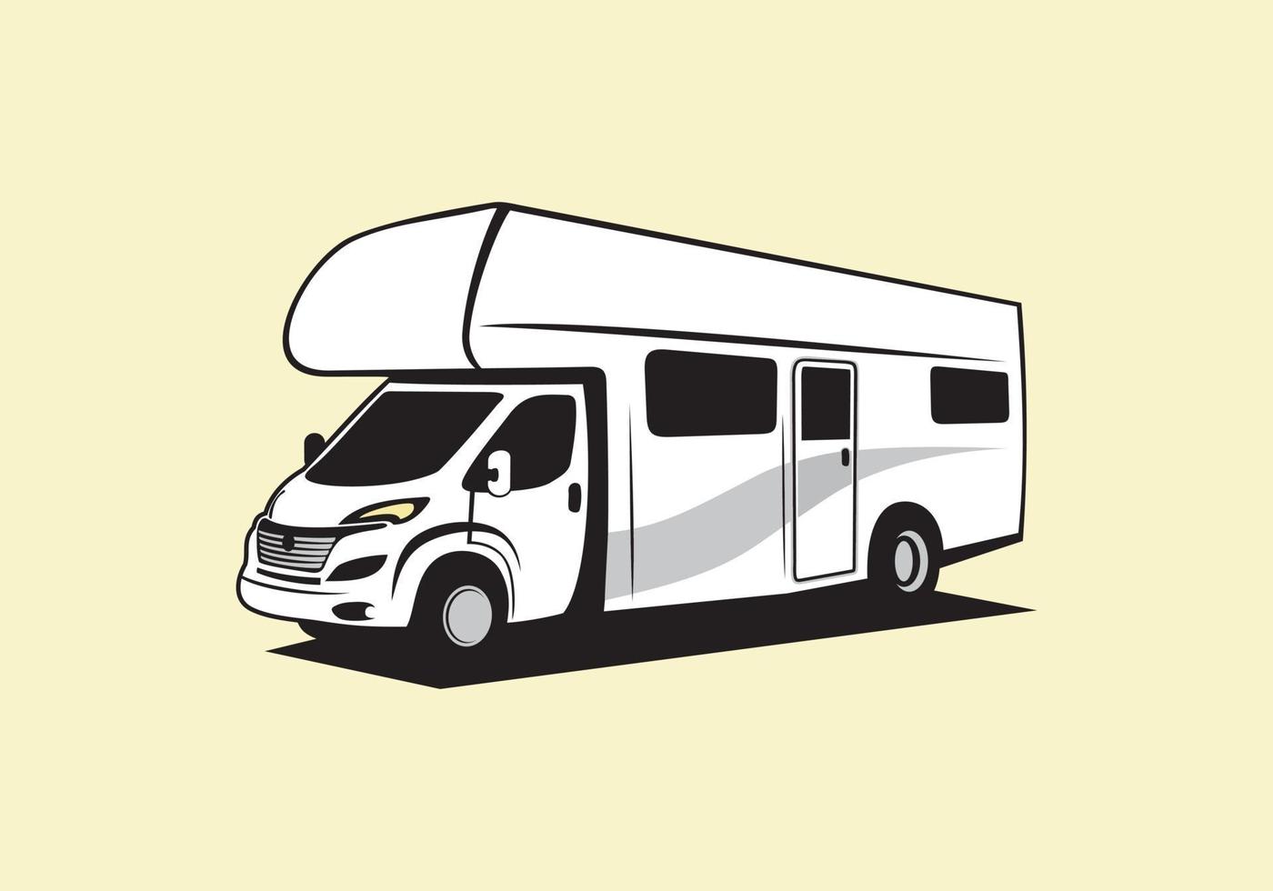 RV Recreational Vehicle design vector