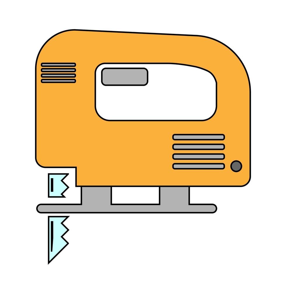 Ilustración simple del icono de rompecabezas de mano eléctrica para web vector