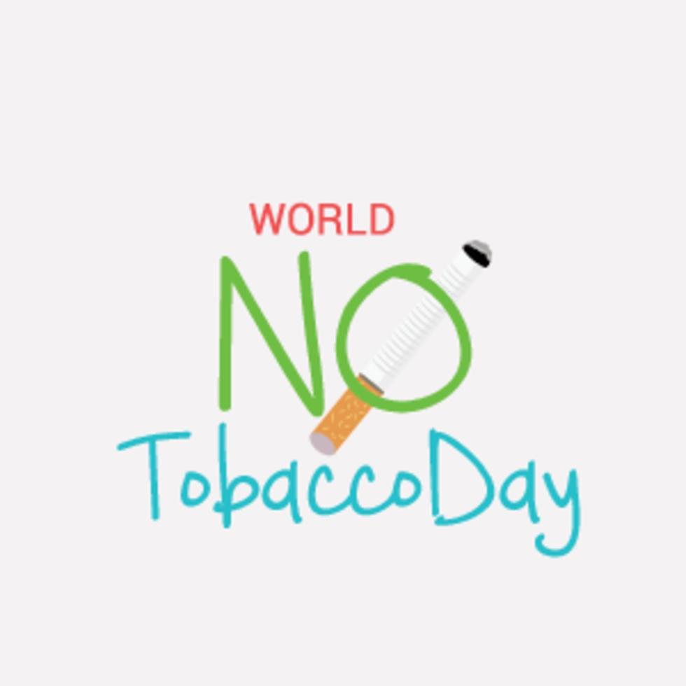 Vector illustration of a background for World No Tobacco Day