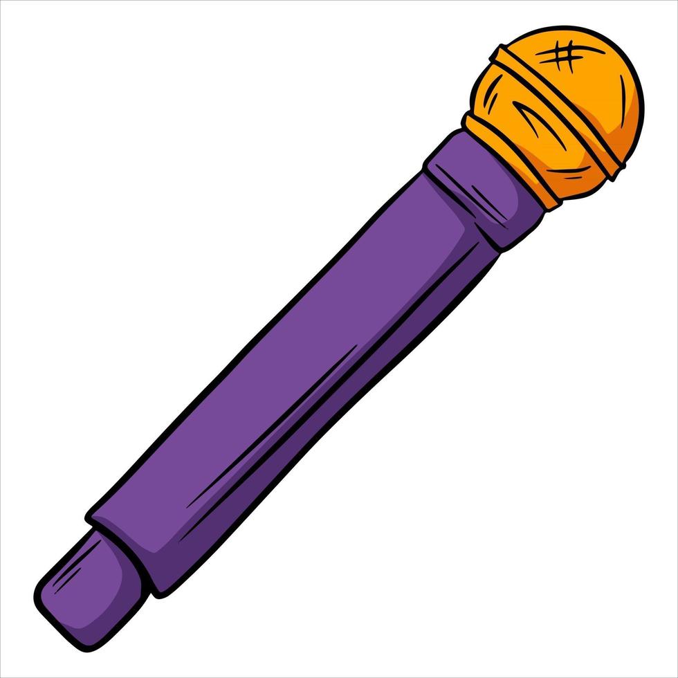 Handheld microphone Devices for increasing the volume of the voice Cartoon style vector