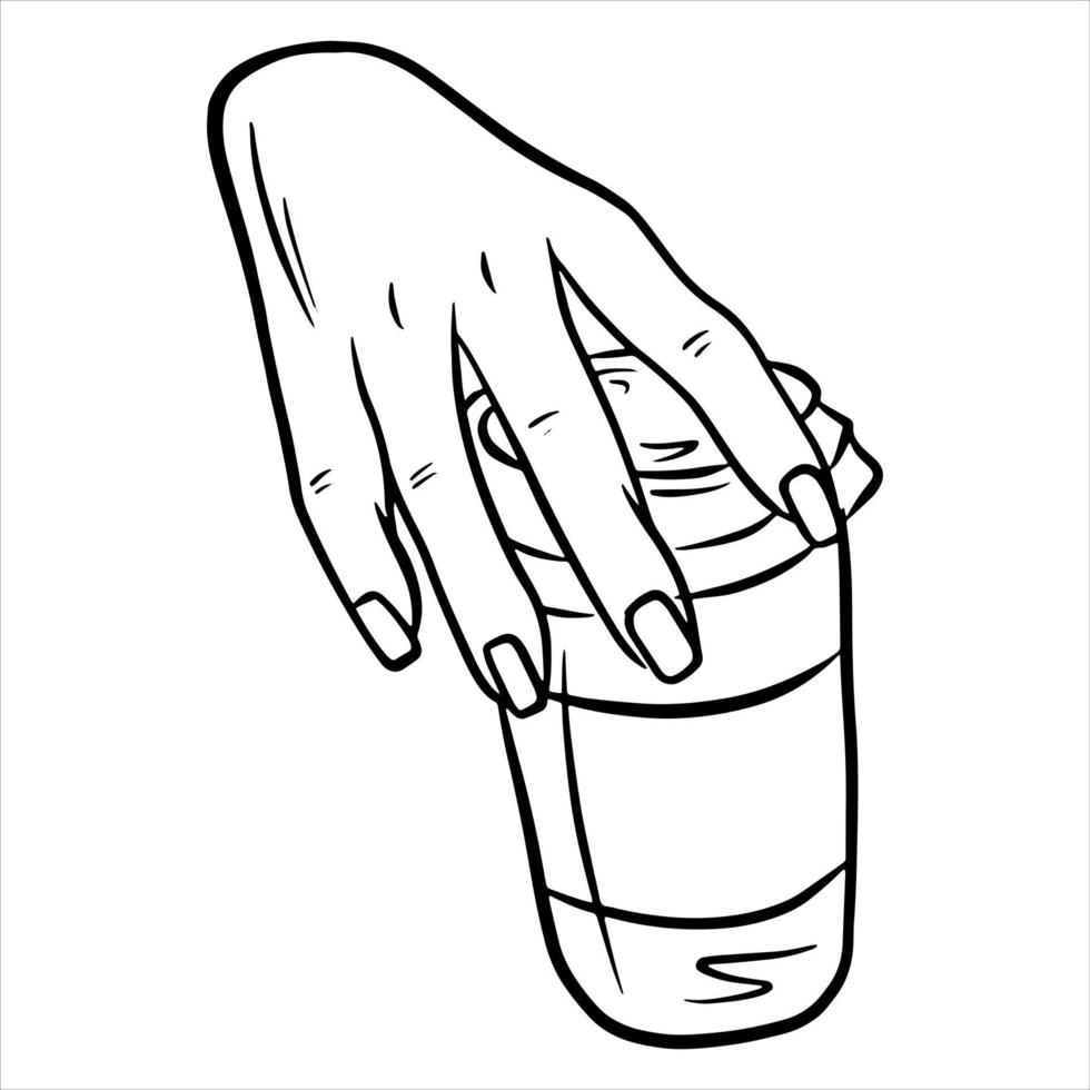 Coffee in a glass Coffee in a plastic cup Coffee to go Cartoon style vector