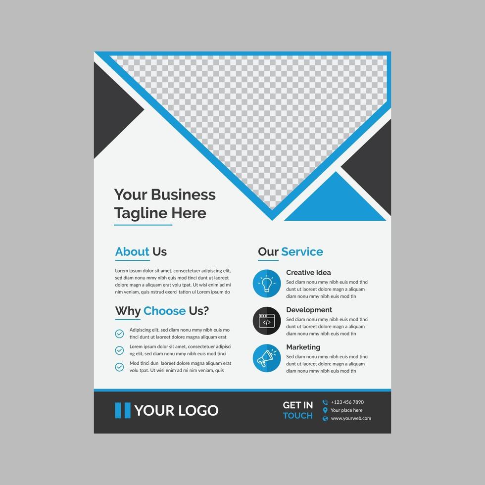 Corporate Flyer Leaflet Design Free Vector