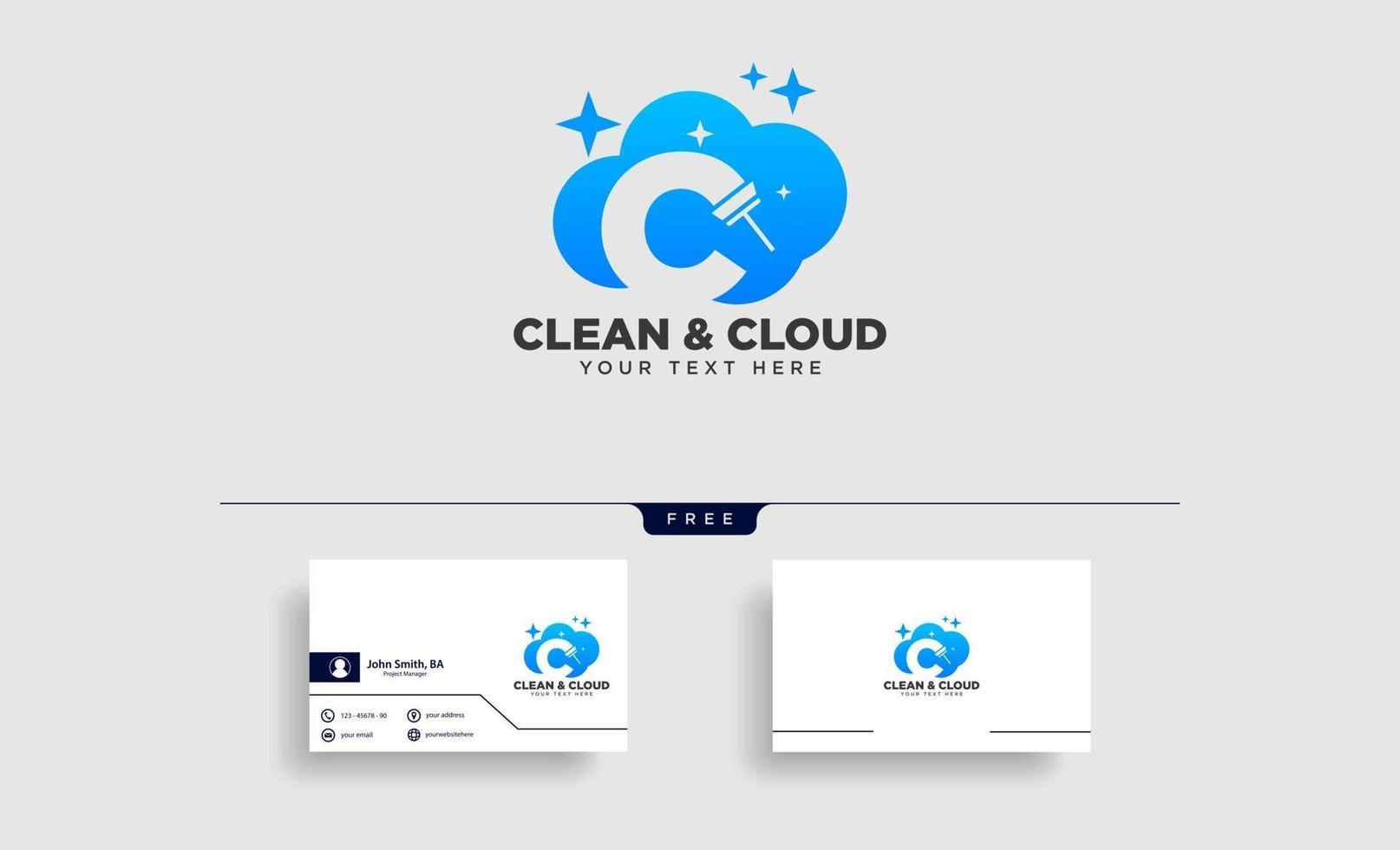 servicio de limpieza letra c logo plantilla vector ilustración icono elemento vector aislado