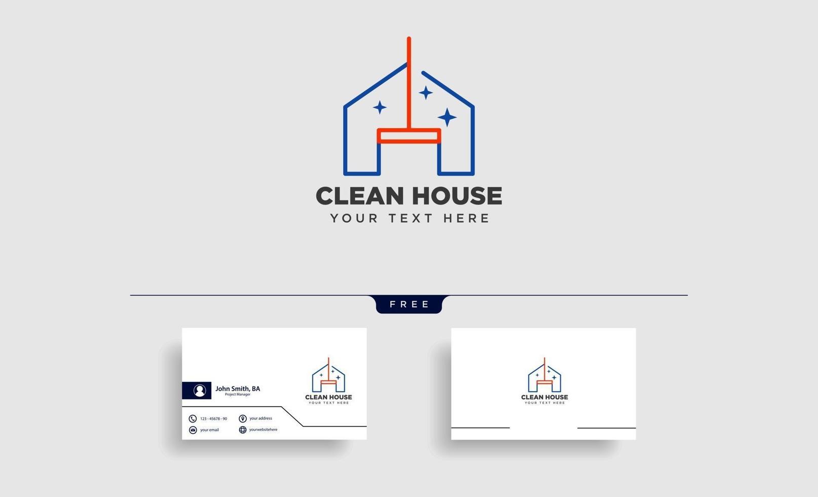 cleaning service house eco logo template vector illustration icon element isolated vector