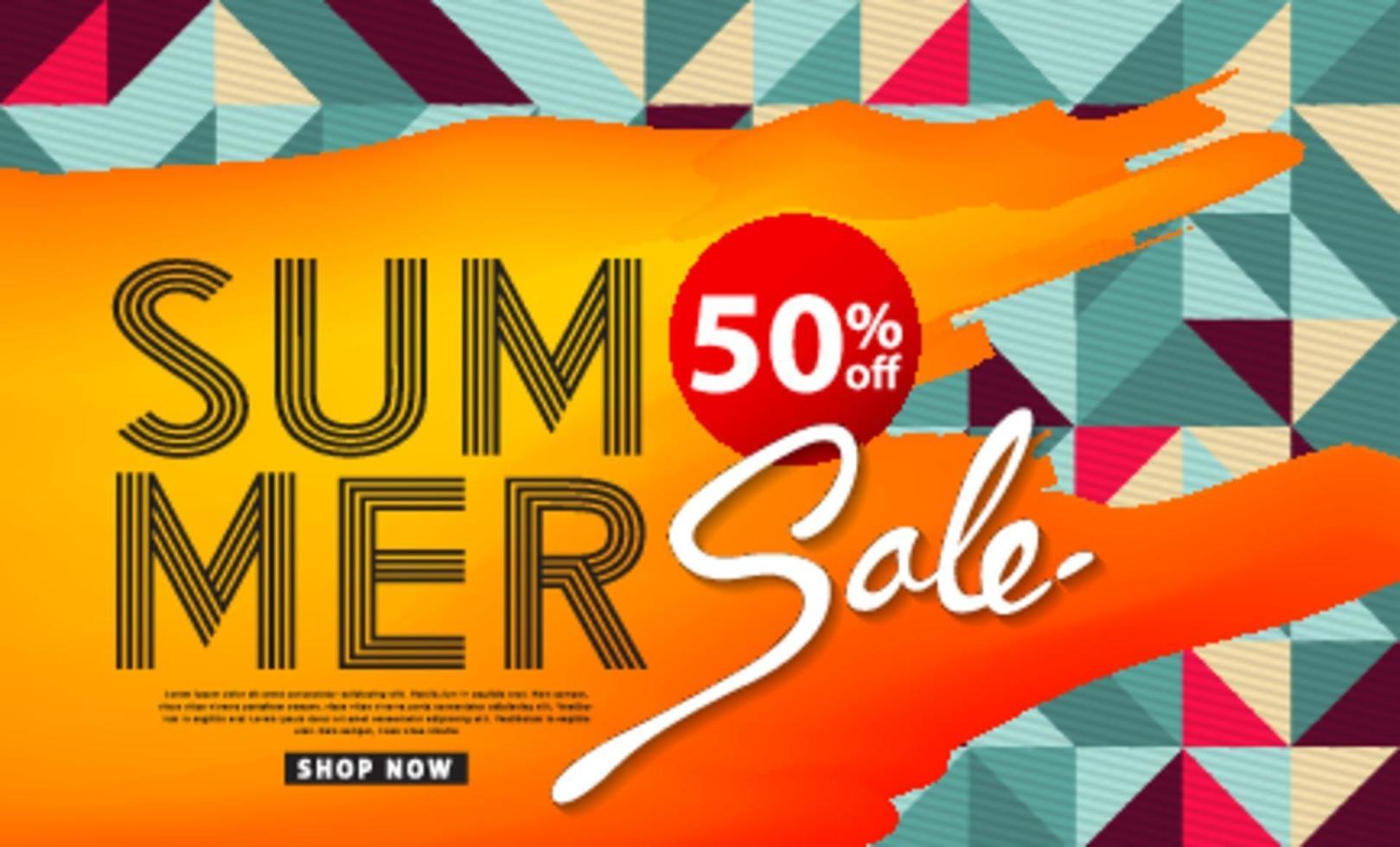 summer sale banner poster background vector