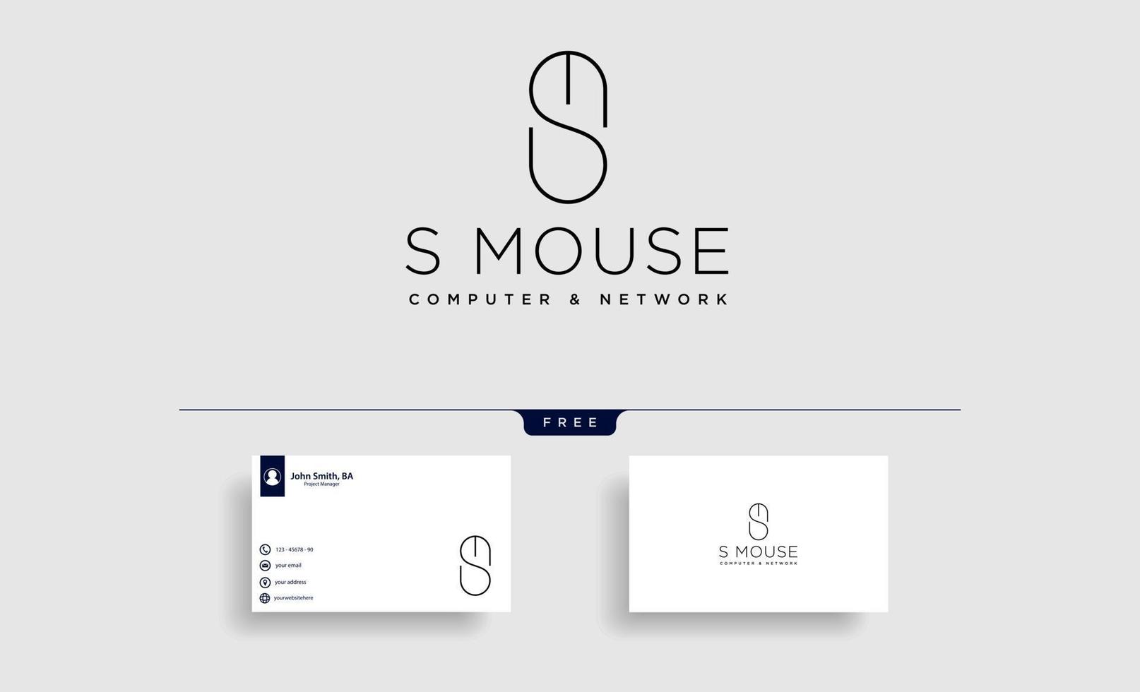 mouse typelogo text logo template vector illustration icon element isolated  vector