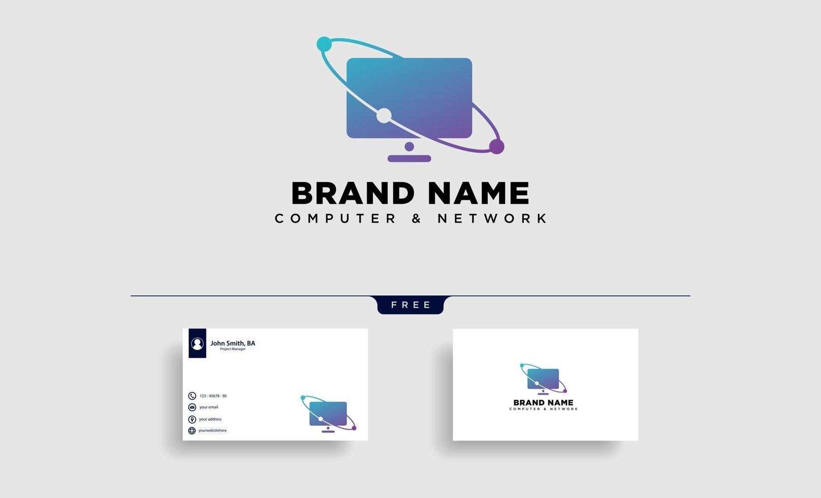 monitor digital technology logo template vector illustration icon element isolated  vector
