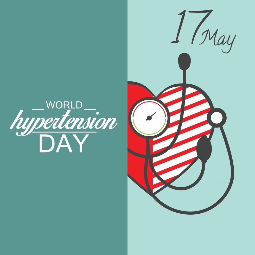 Vector illustration of a Background for World Hypertension Day