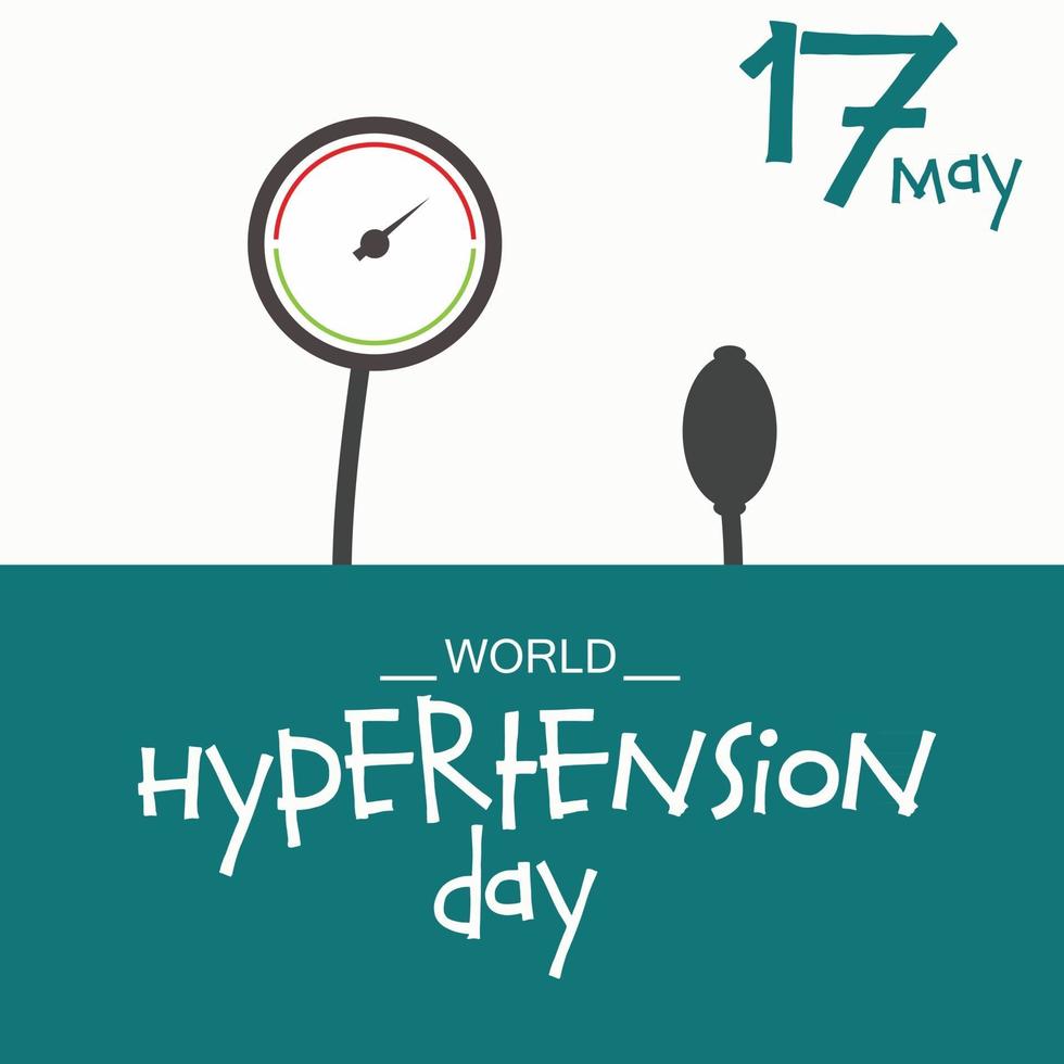 Vector illustration of a Background for World Hypertension Day