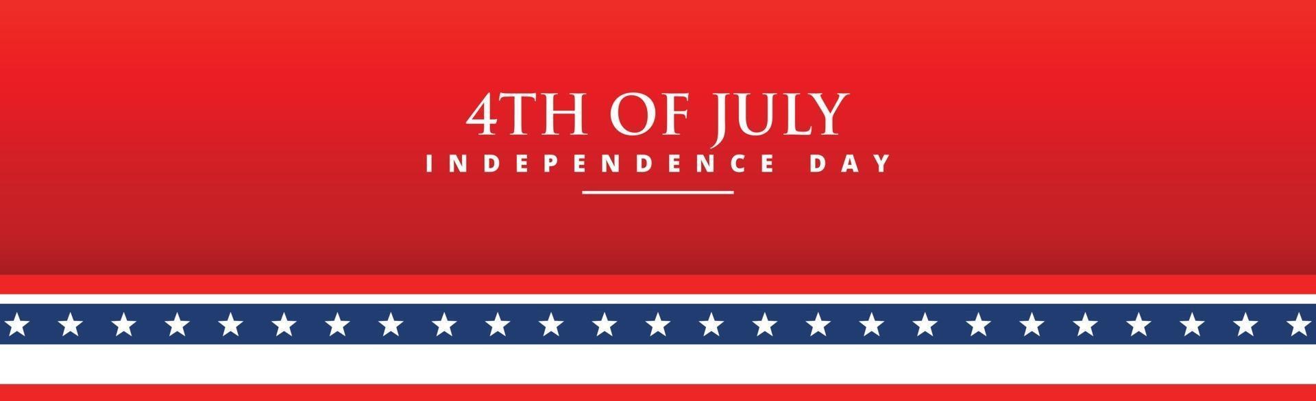 Red background holiday 4th of July USA Independence Day vector