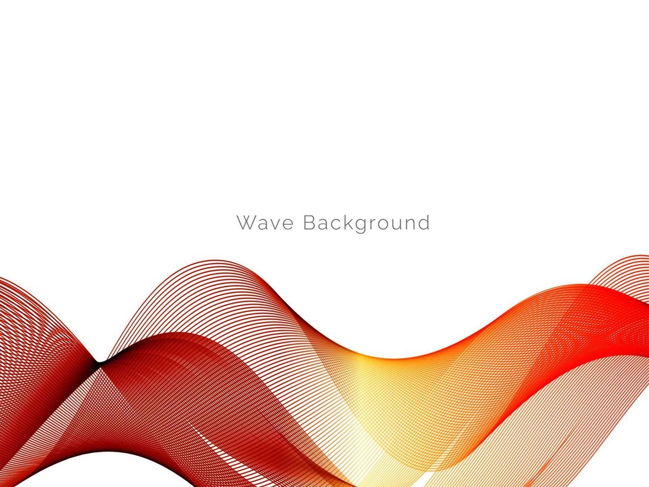 Dynamic red modern stylish wave decorative pattern shape background vector