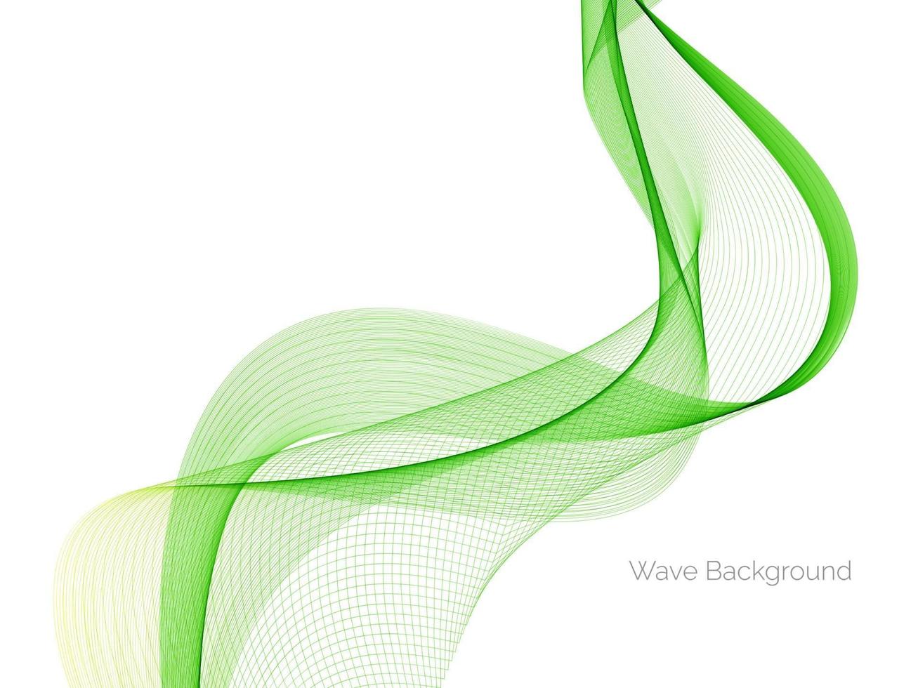 Abstract green decorative stylish  modern wave design banner background vector